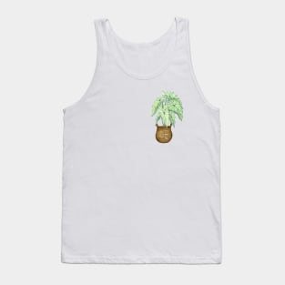 White Caladium Plant Tank Top